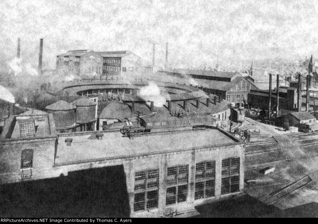 PRR Western Roundhouse, c. 1911